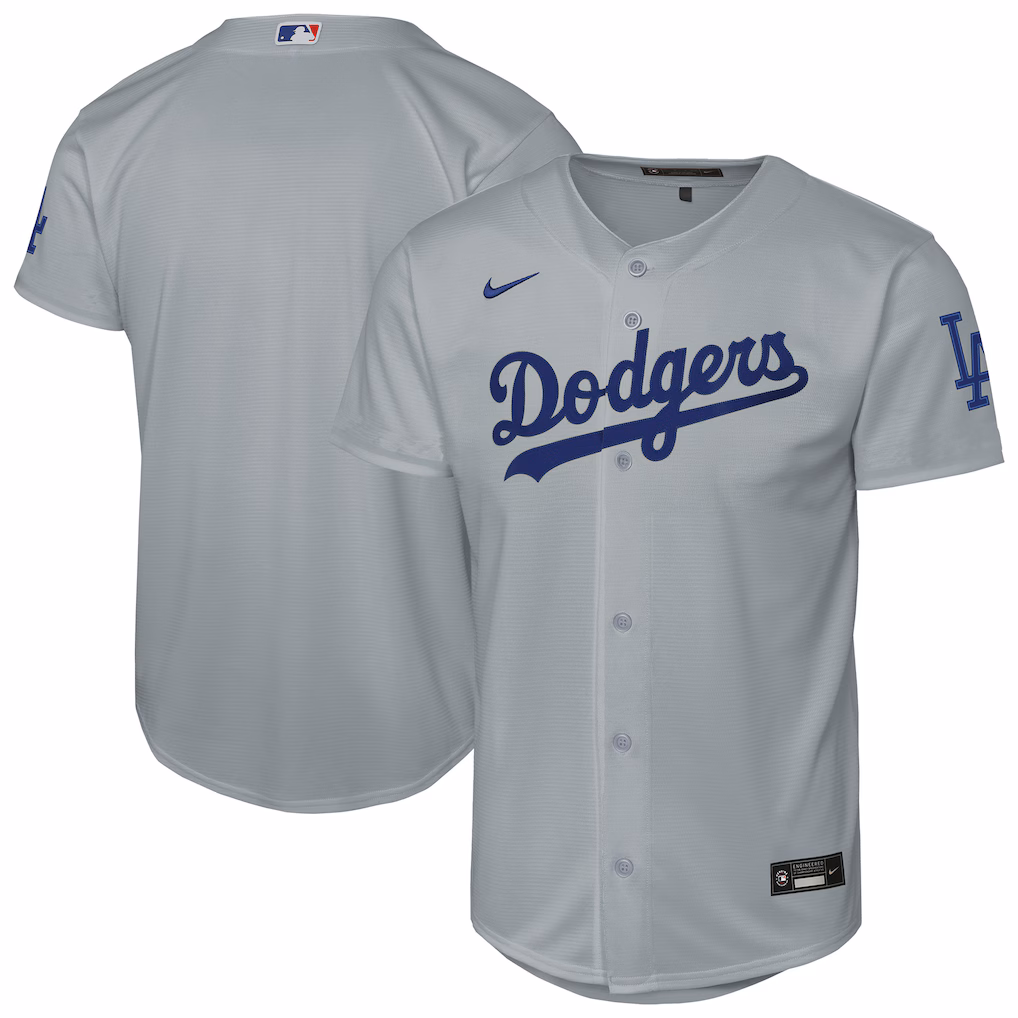 Youth Los Angeles Dodgers Nike Gray Alternate Stadium Jersey - Jersey