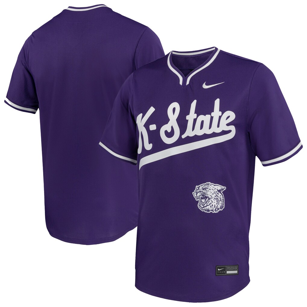 Men's Nike Purple Kansas State Wildcats Limited Baseball Jersey - Jersey