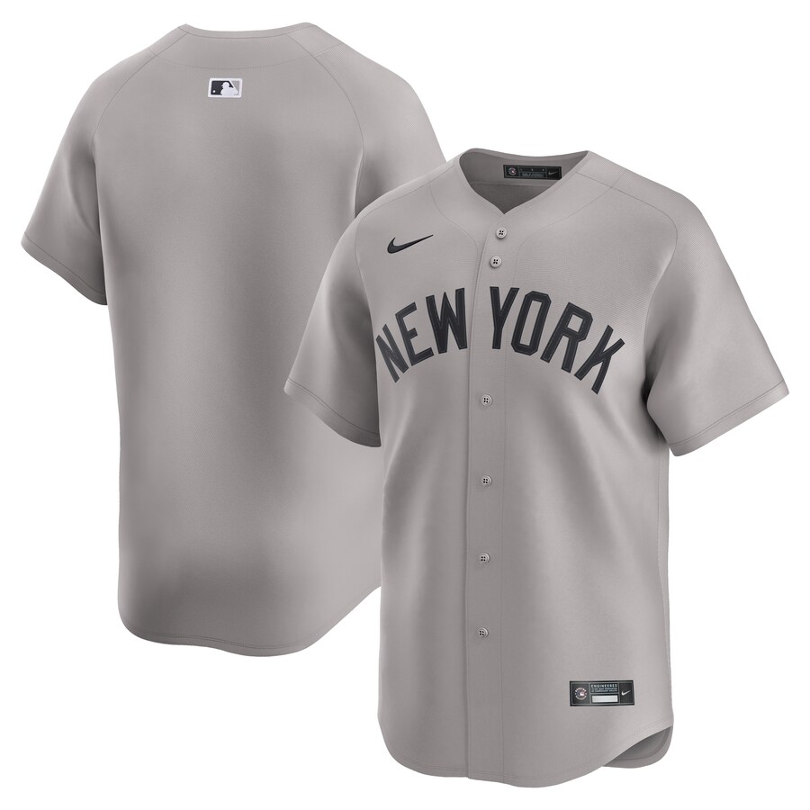 Men's New York Yankees Nike Gray Road Limited Jersey - Jersey