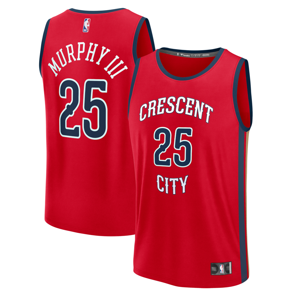 Men's New Orleans Pelicans Trey Murphy III Fanatics Red Fast Break Replica Player Jersey - Statement Edition - Jersey