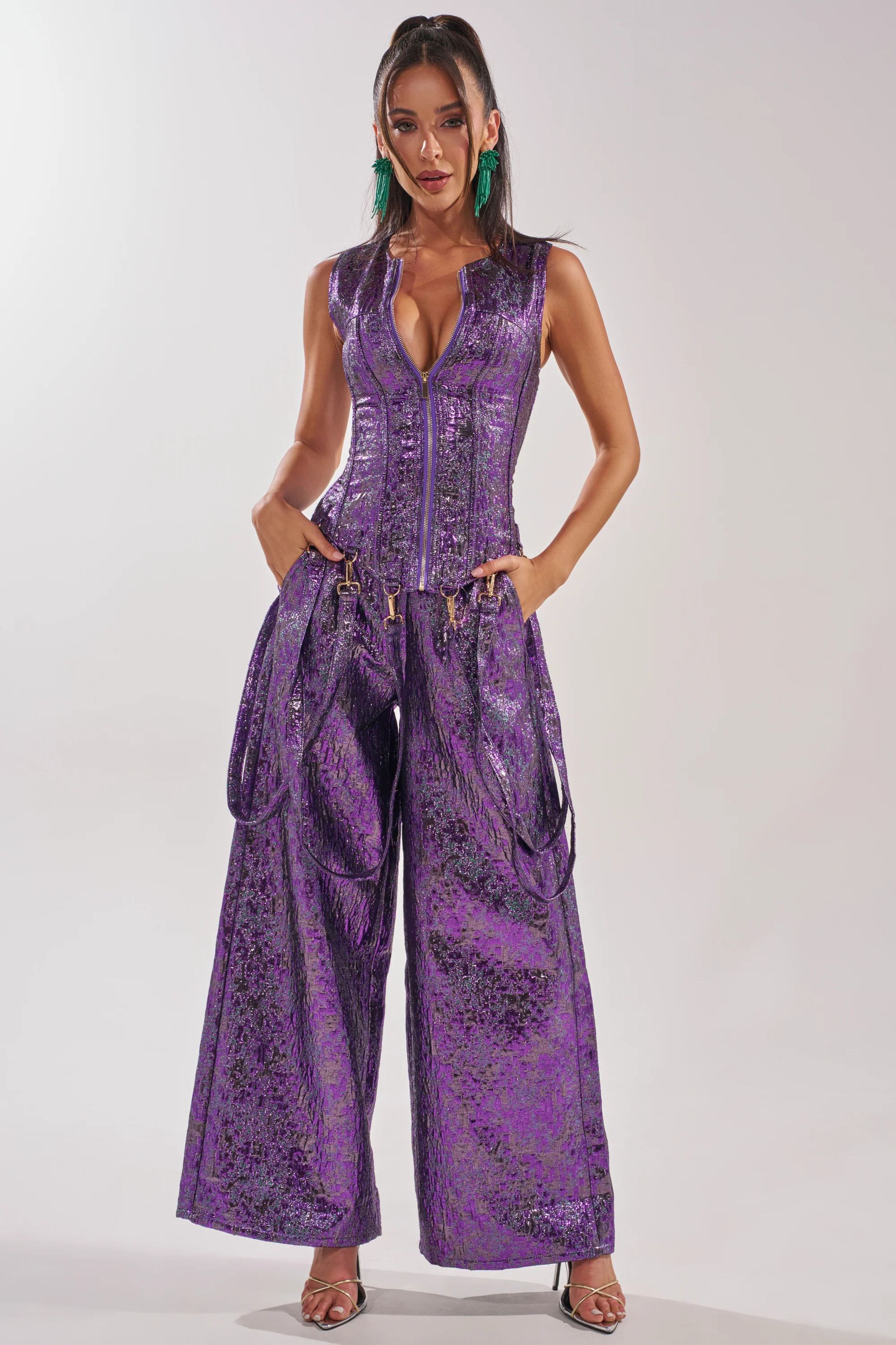 ROYALTY BROCADE PANT - Akira Wear