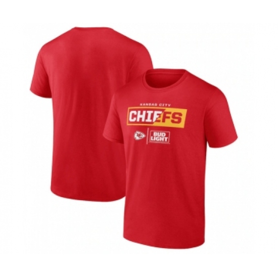 Men's Kansas City Chiefs Red x Bud Light T-Shirt - Jersey