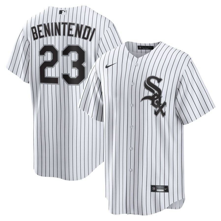 Men's Chicago White Sox Andrew Benintendi Nike White/Black Home Official Player Jersey - Jersey