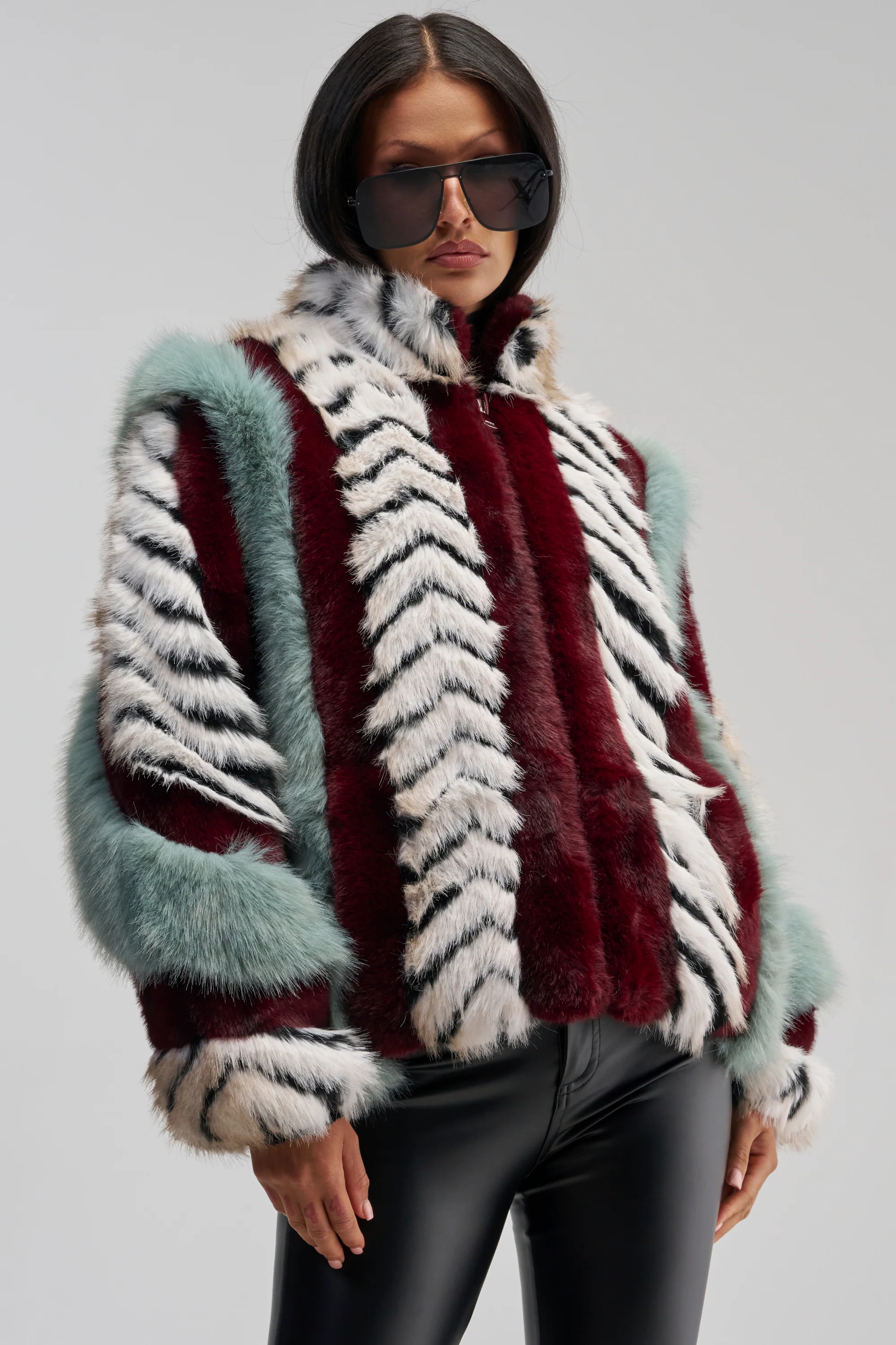 HAVE IT ALL PANELED FUR COAT - Akira Wear