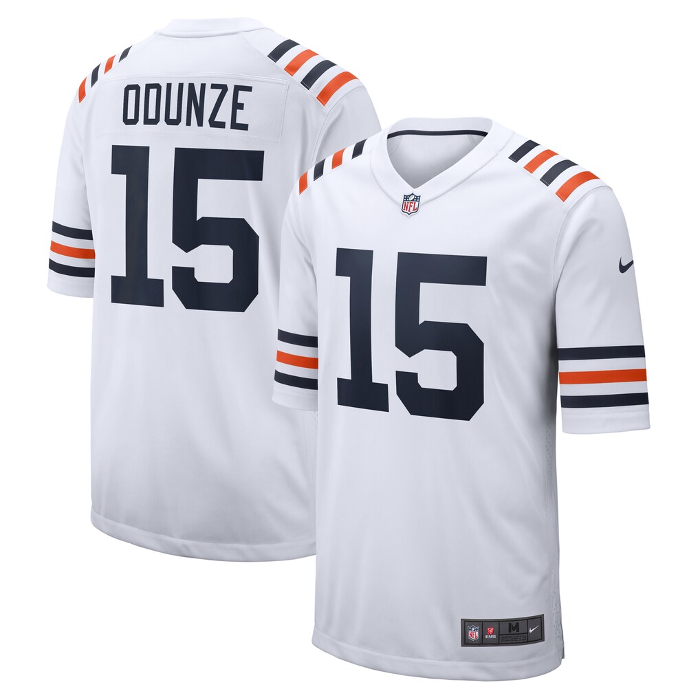 Men's Chicago Bears Rome Odunze Nike White Alternate Game Jersey - Jersey