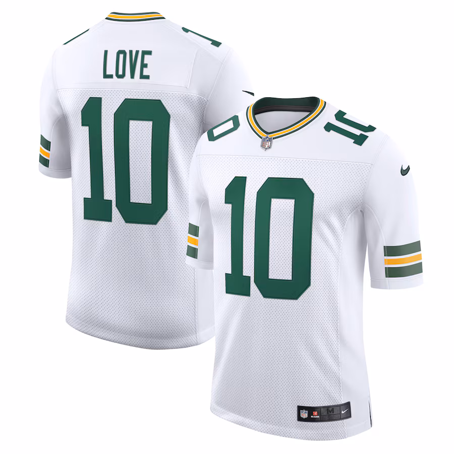Men's Green Bay Packers Jordan Love Nike White Vapor Untouchable Limited Jersey - Jersey