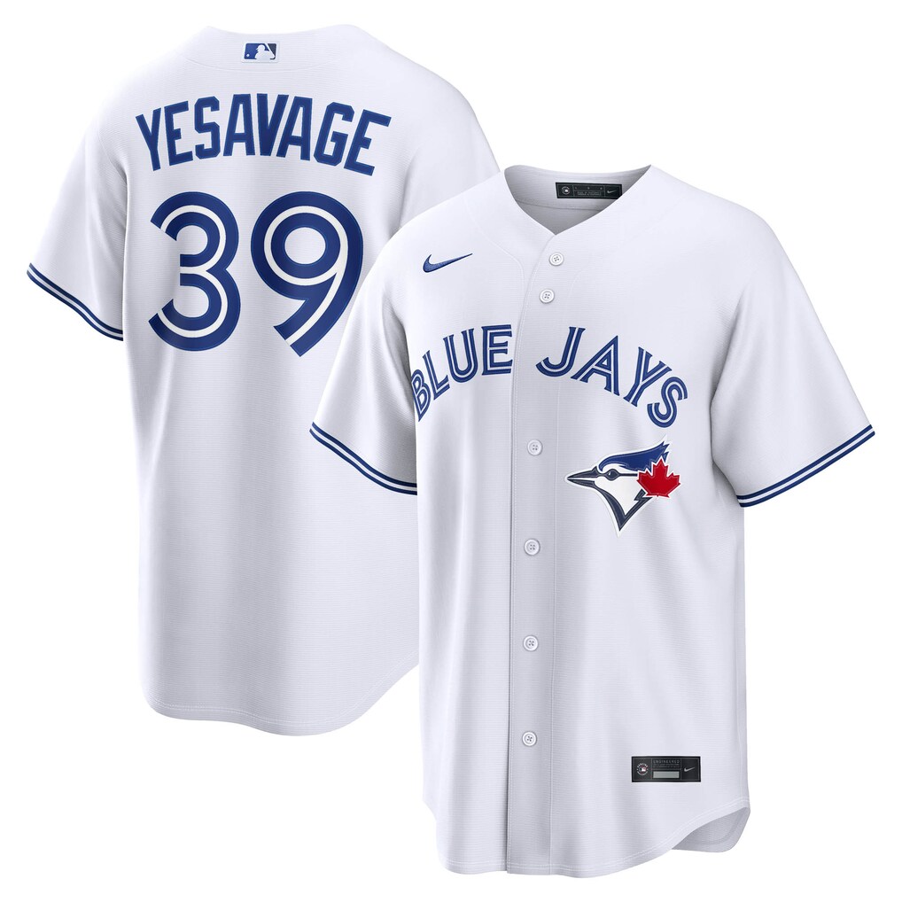 Men's Toronto Blue Jays Trey Yesavage Nike White Home Replica Jersey - Jersey
