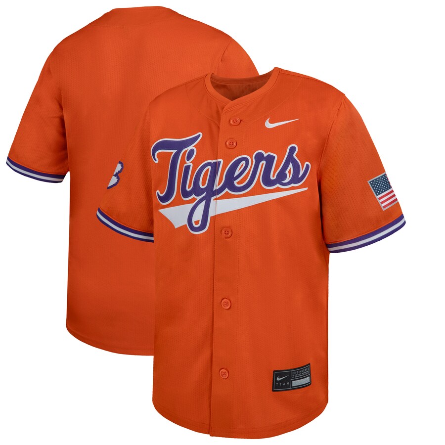 Youth Nike Orange Clemson Tigers Limited Baseball Jersey - Jersey