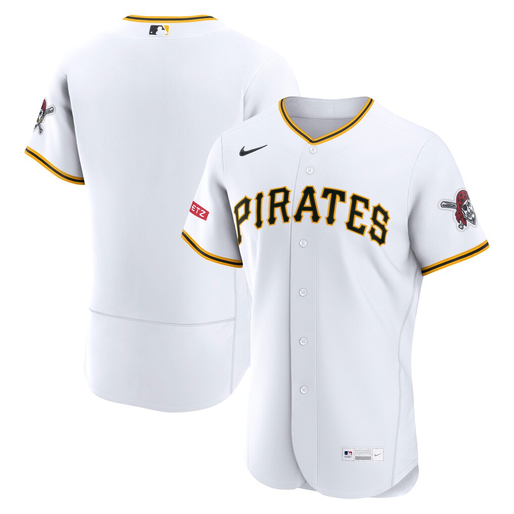 Men's Pittsburgh Pirates Nike White Home Authentic Jersey - Jersey