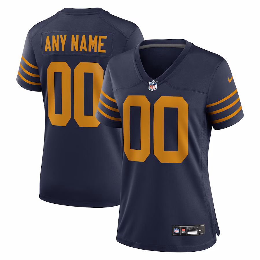 Women's Green Bay Packers Nike Navy The 1923 Classic Game Custom Jersey - Jersey