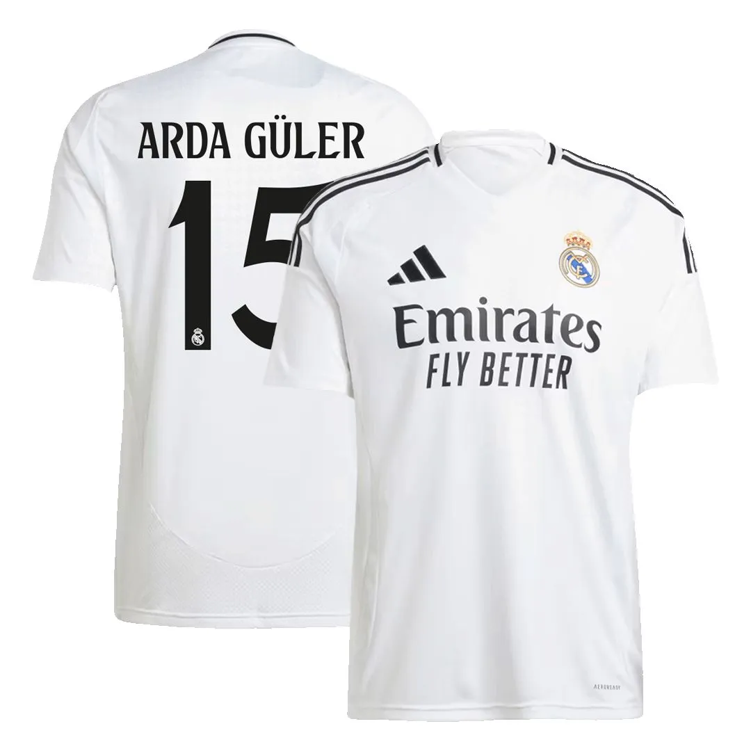 ARDA GÜLER #15 Real Madrid Soccer Jersey Home Custom Shirt 2024/25 - Jersey