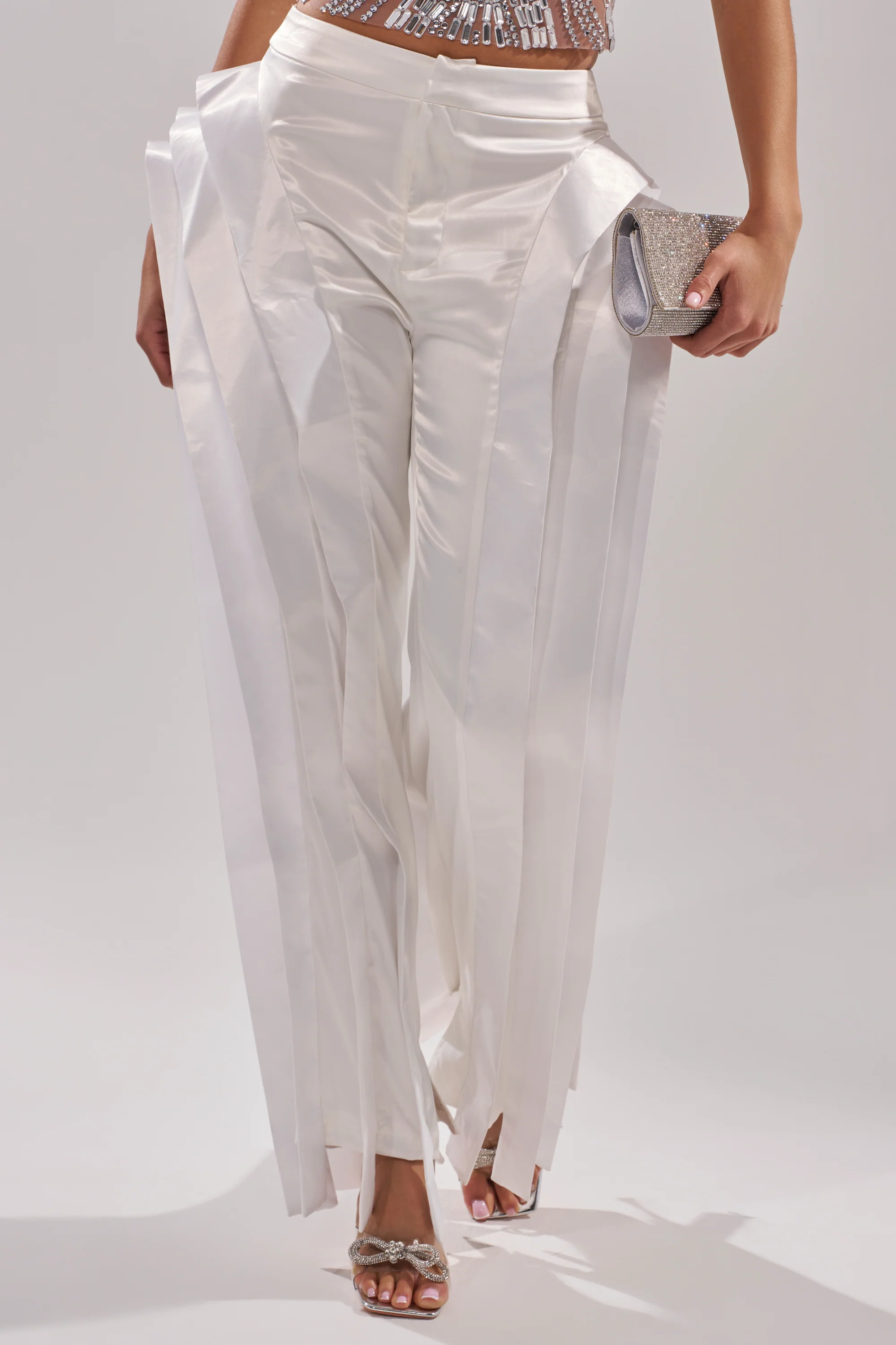 INFINITY TROUSER  IN WHITE - Akira Wear