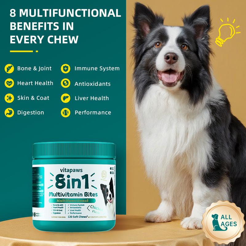 8-in-1 Multivitamin Soft Chews for Dogs