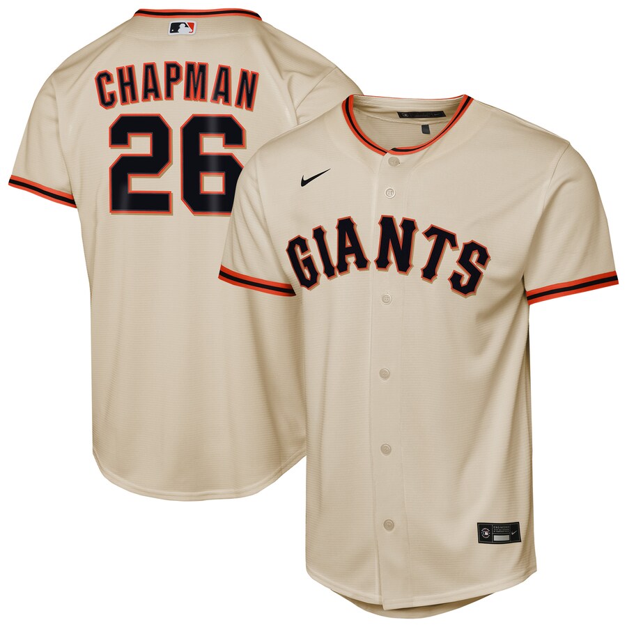 Youth San Francisco Giants Matt Chapman Nike Cream Home Replica Jersey - Jersey