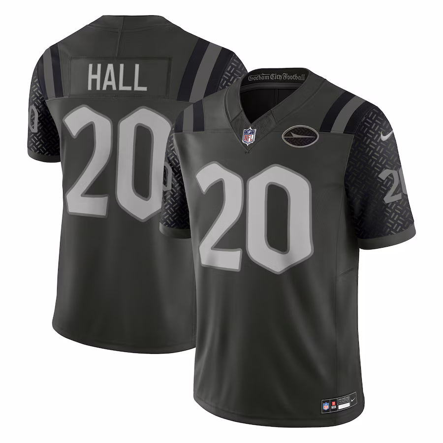 Men's New York Jets Breece Hall Nike Gotham Green 2025 Rivalries Collection Limited Jersey - Jersey