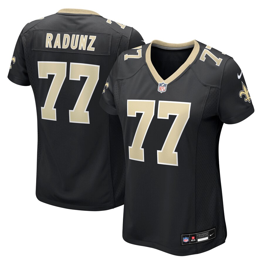 Women's New Orleans Saints Dillon Radunz Nike Black Team Game Jersey - Jersey