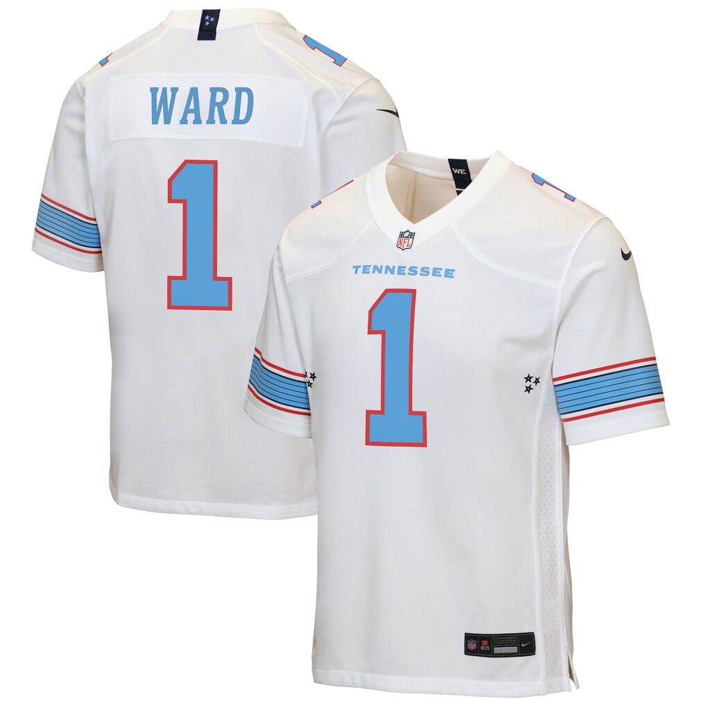 Youth Tennessee Titans Cameron Ward Nike White Game Jersey - Jersey