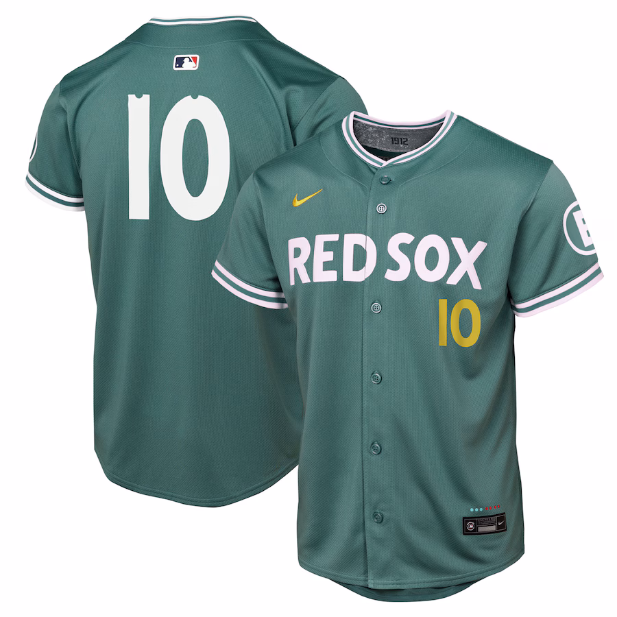 Youth Boston Red Sox Trevor Story Nike Green 2025 City Connect Limited Player Jersey - Jersey