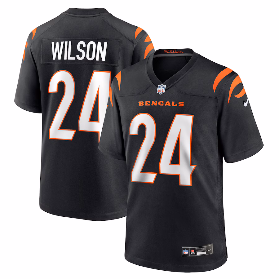 Men's Cincinnati Bengals Marco Wilson Nike Black Team Game Jersey - Jersey