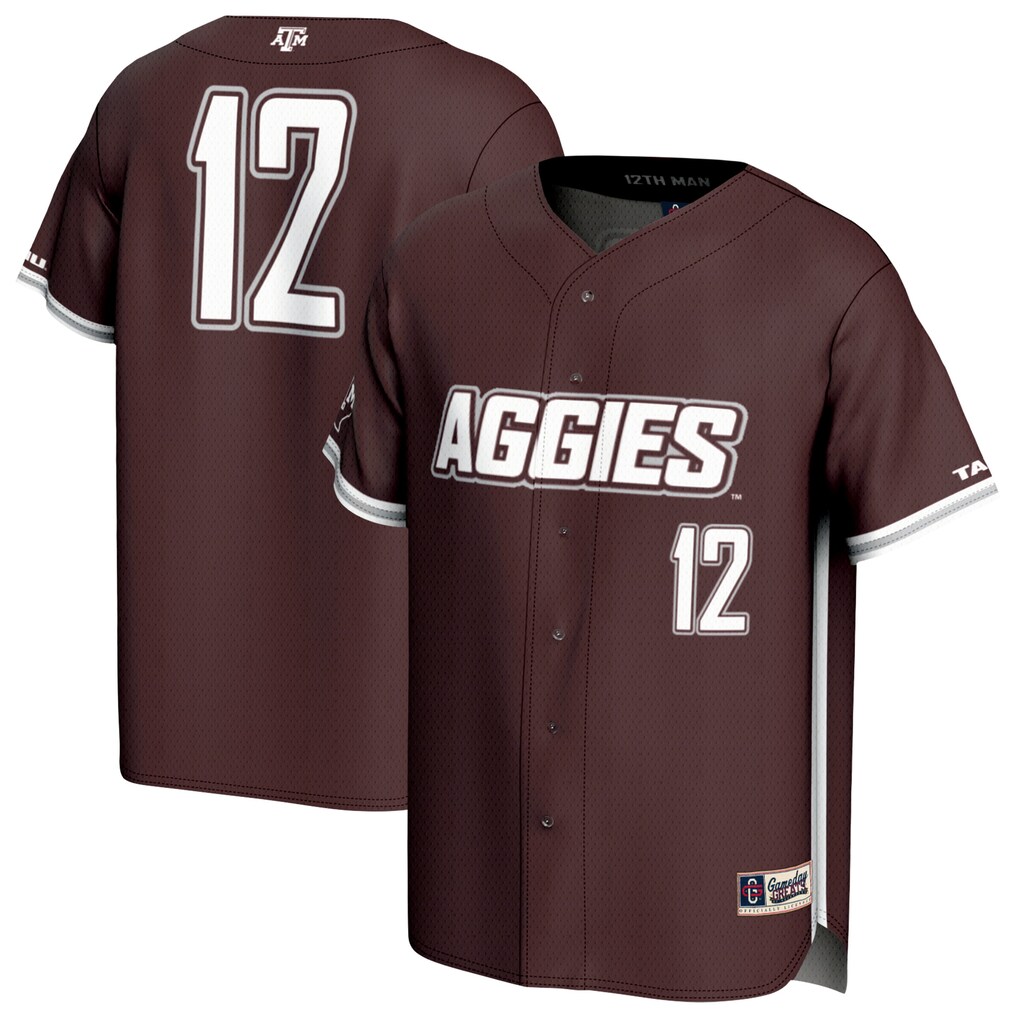 Youth GameDay Greats Maroon Texas A&M Aggies Lightweight Baseball Jersey - Jersey
