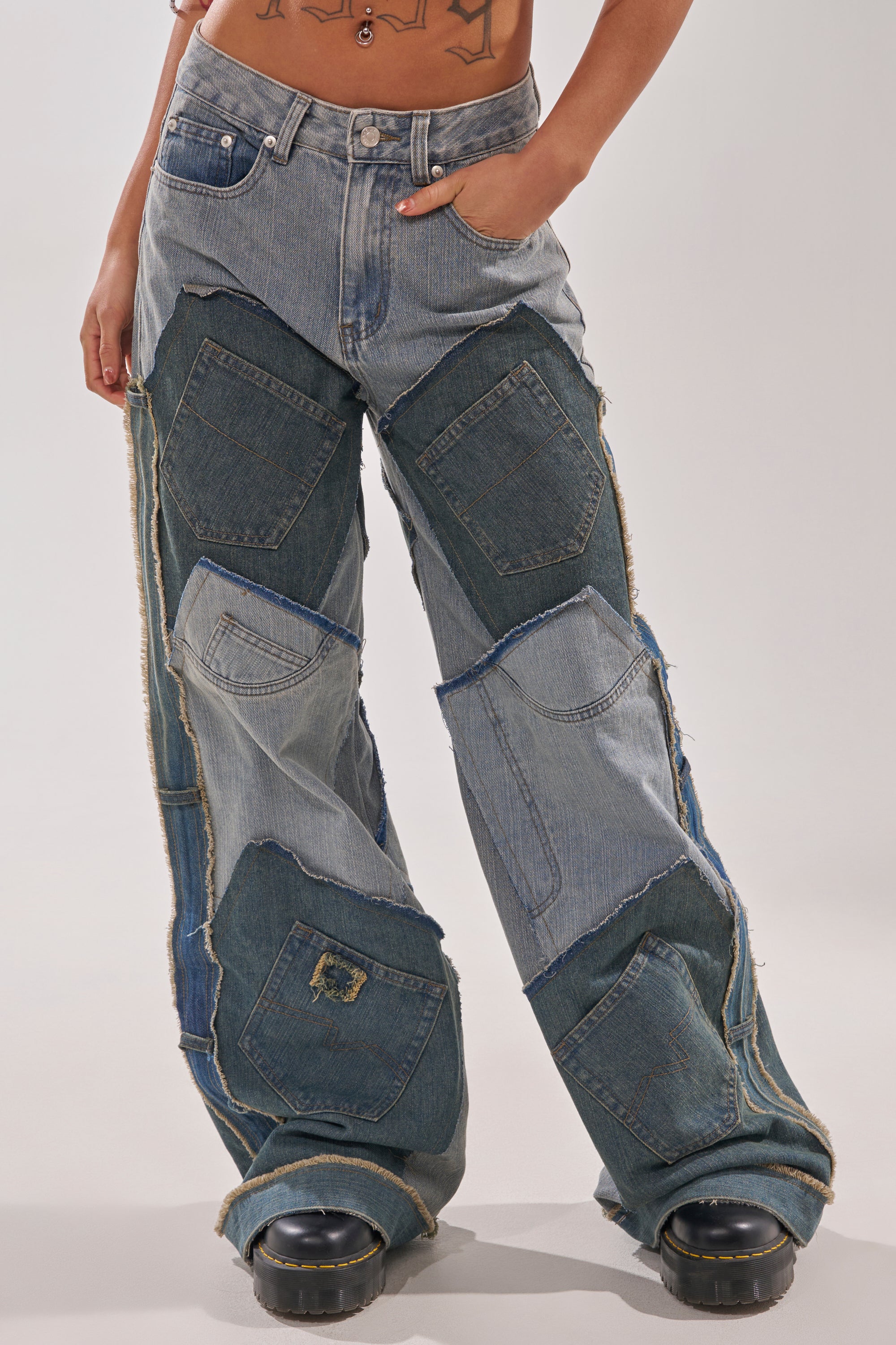 ALL THAT WIDE LEG DENIM JEANS - Akira Wear