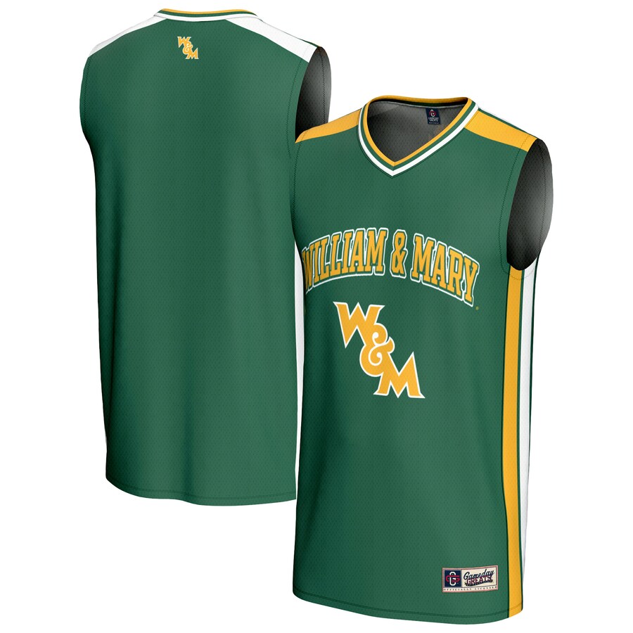 Youth GameDay Greats Green William & Mary Tribe Basketball Jersey - Jersey