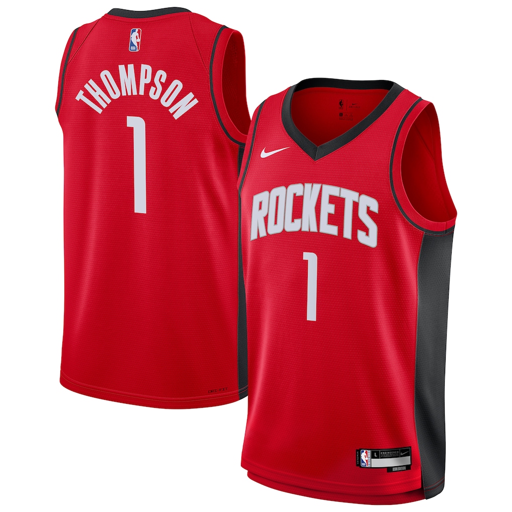 Youth Houston Rockets Amen Thompson Nike Red Swingman Jersey - Icon Edition - Jersey