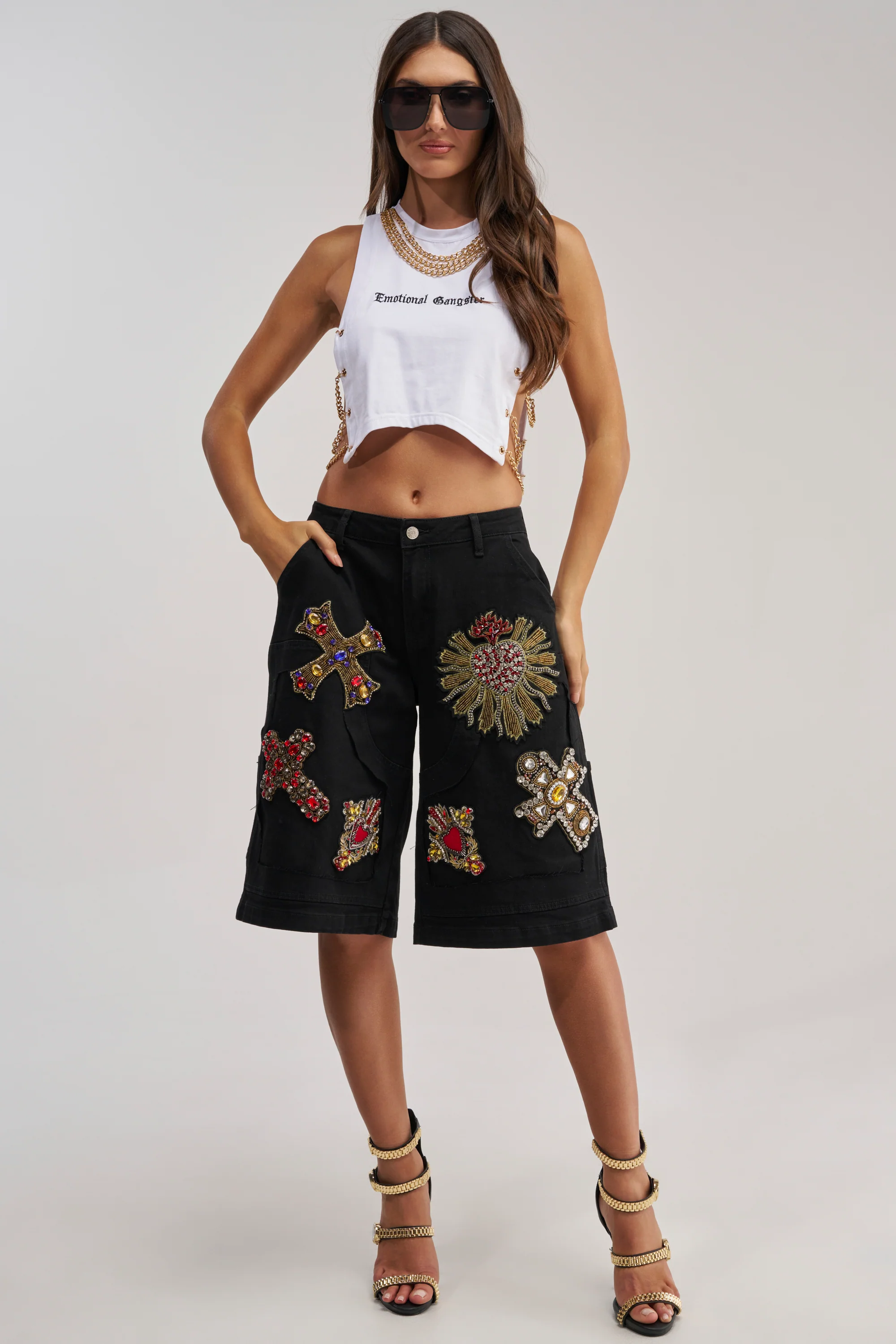 WILD AND FREE DENIM SHORTS - Akira Wear