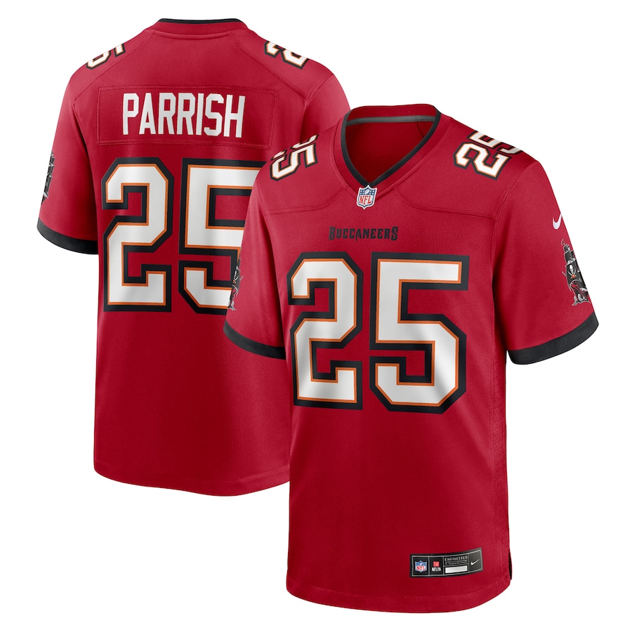 Men's Tampa Bay Buccaneers Jacob Parrish Nike Red Team Game Jersey - Jersey