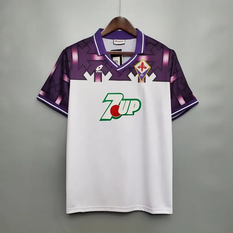 Fiorentina Retro Soccer Jersey Away Custom Shirt 1992/93 - Jersey