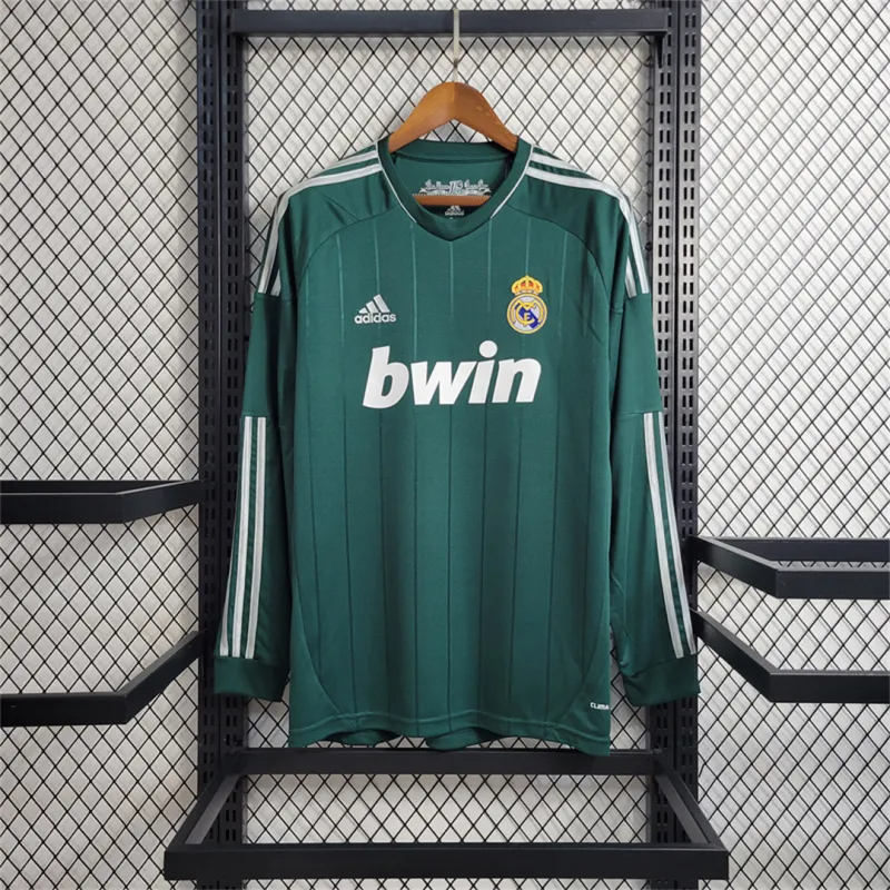 Real Madrid Retro Jersey Third Away Long Sleeve Custom Shirt 2012/13 - Jersey