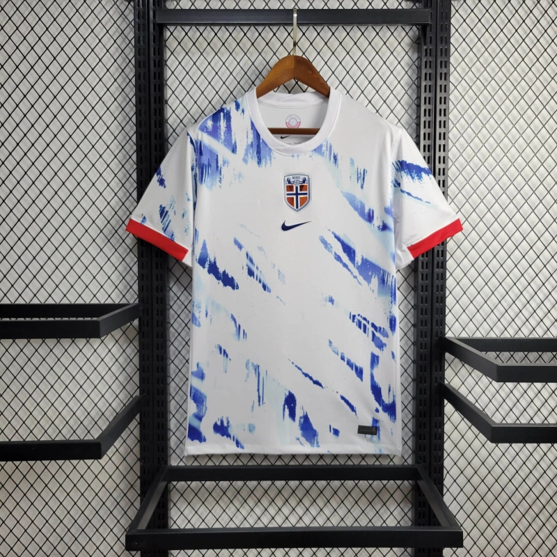 Norway Soccer Jersey Away Custom Shirt 2024 - Jersey