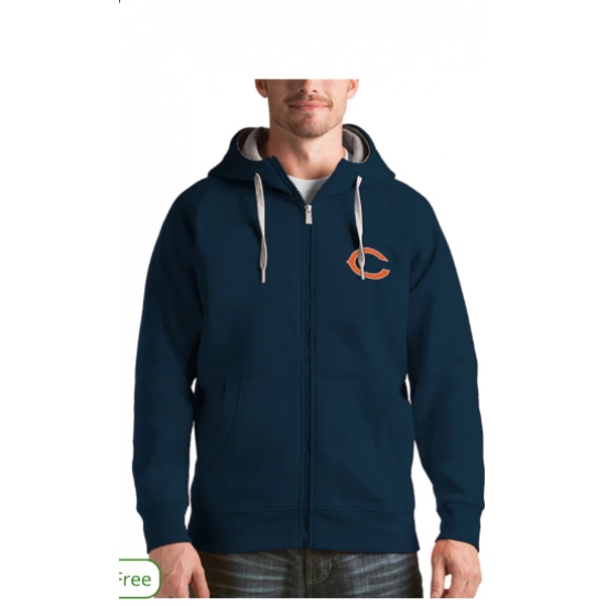 Chicago Bears Performance Player Pullover Navy Hoodie - Jersey