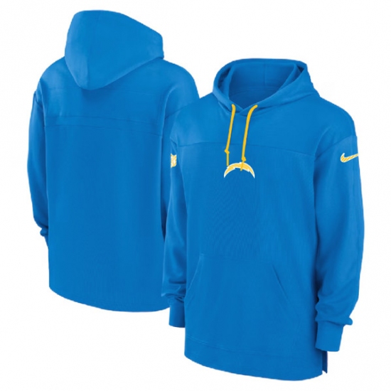 Men's Los Angeles Chargers Blue Performance Pullover Hoodie - Jersey