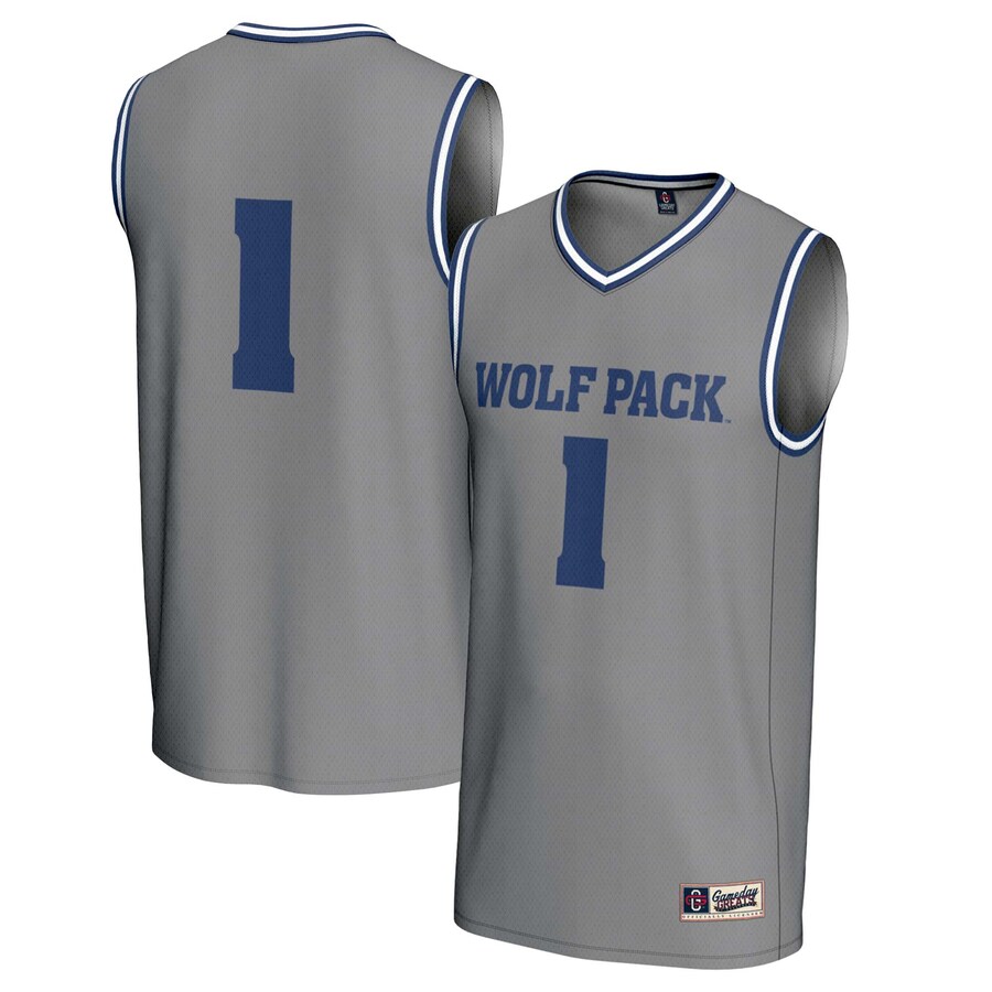 Youth GameDay Greats #1 Gray Nevada Wolf Pack  Lightweight Basketball Fashion Jersey - Jersey