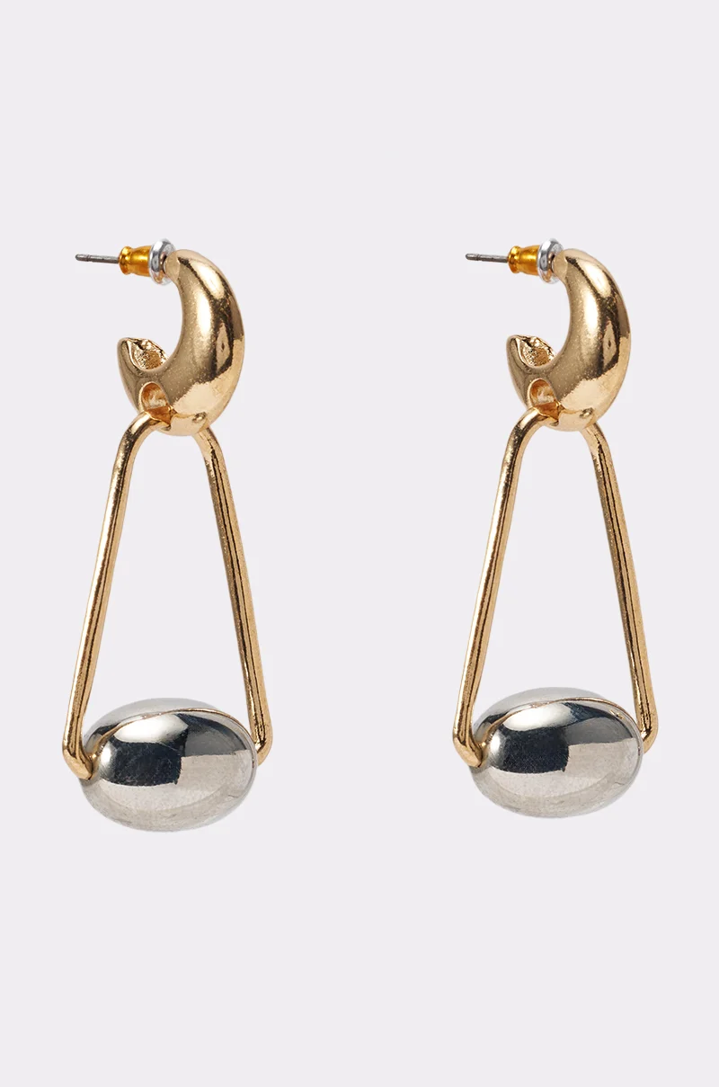 GEOMETRIC DANGLE DROP EARRINGS - Akira Wear