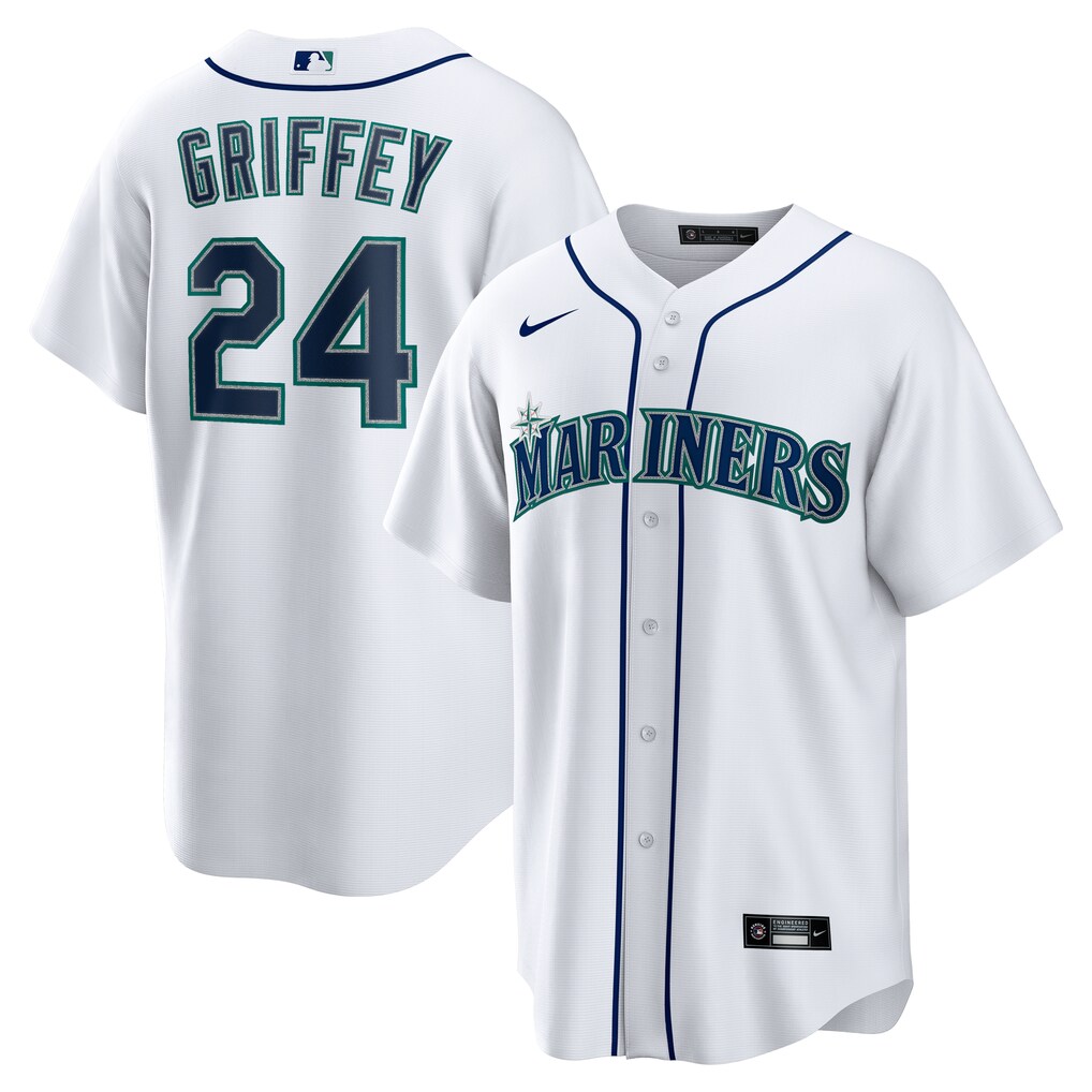 Men's Seattle Mariners Ken Griffey Jr. Nike White  Retired Player Replica Jersey - Jersey
