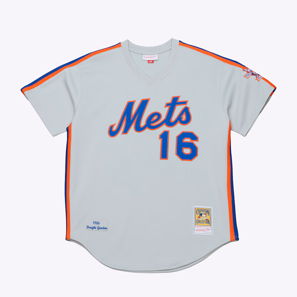 Men's New York Mets Dwight Gooden Mitchell & Ness White 1986 Authentic Jersey - Jersey