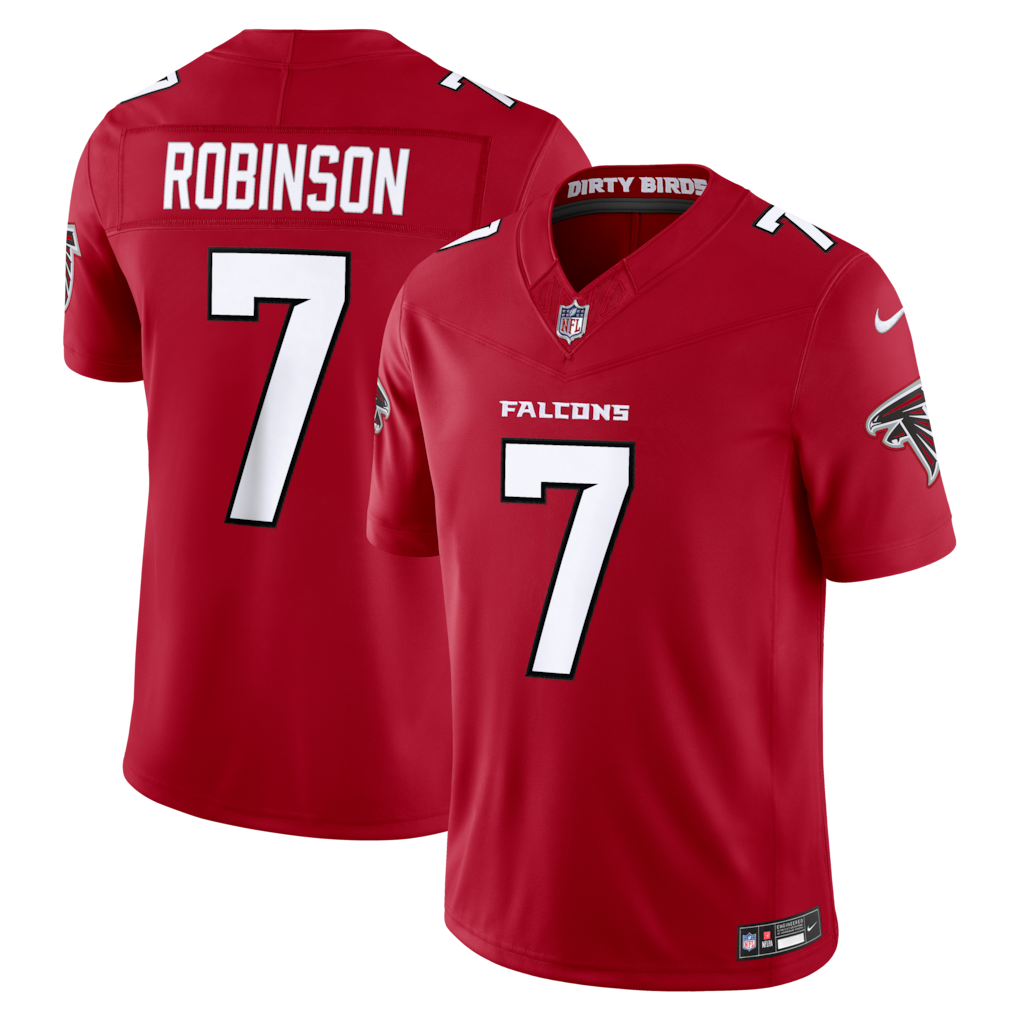 Men's Atlanta Falcons Bijan Robinson Nike Red Vapor F.U.S.E. Sewn Down Limited Jersey - Jersey