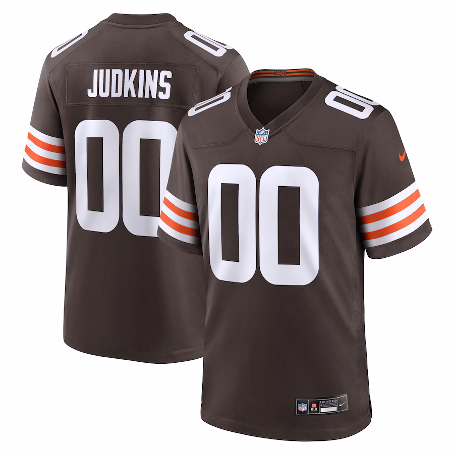 Men's Cleveland Browns Quinshon Judkins Nike Brown 2025 NFL Draft Game Jersey - Jersey