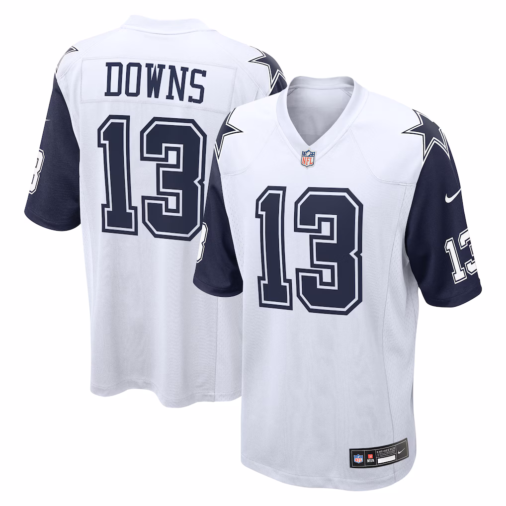 Men's Dallas Cowboys Caleb Downs Nike White Alternate Game Jersey - Jersey