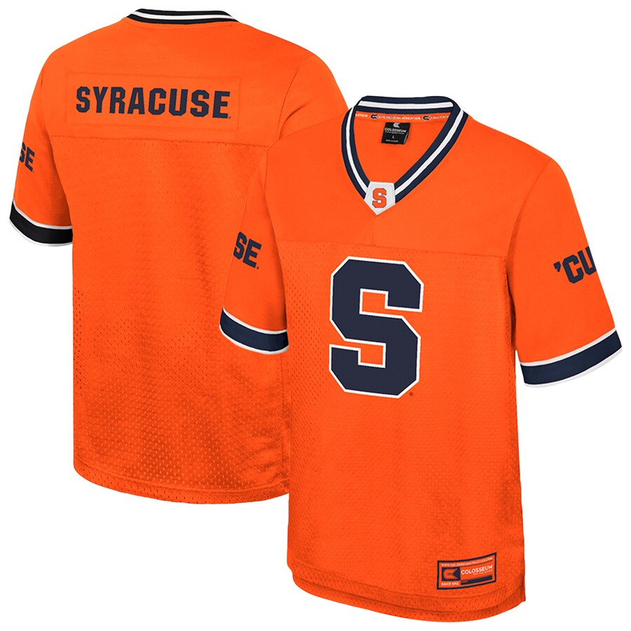 Men's Colosseum  Orange Syracuse Orange Nothing But The Hits Football Jersey - Jersey