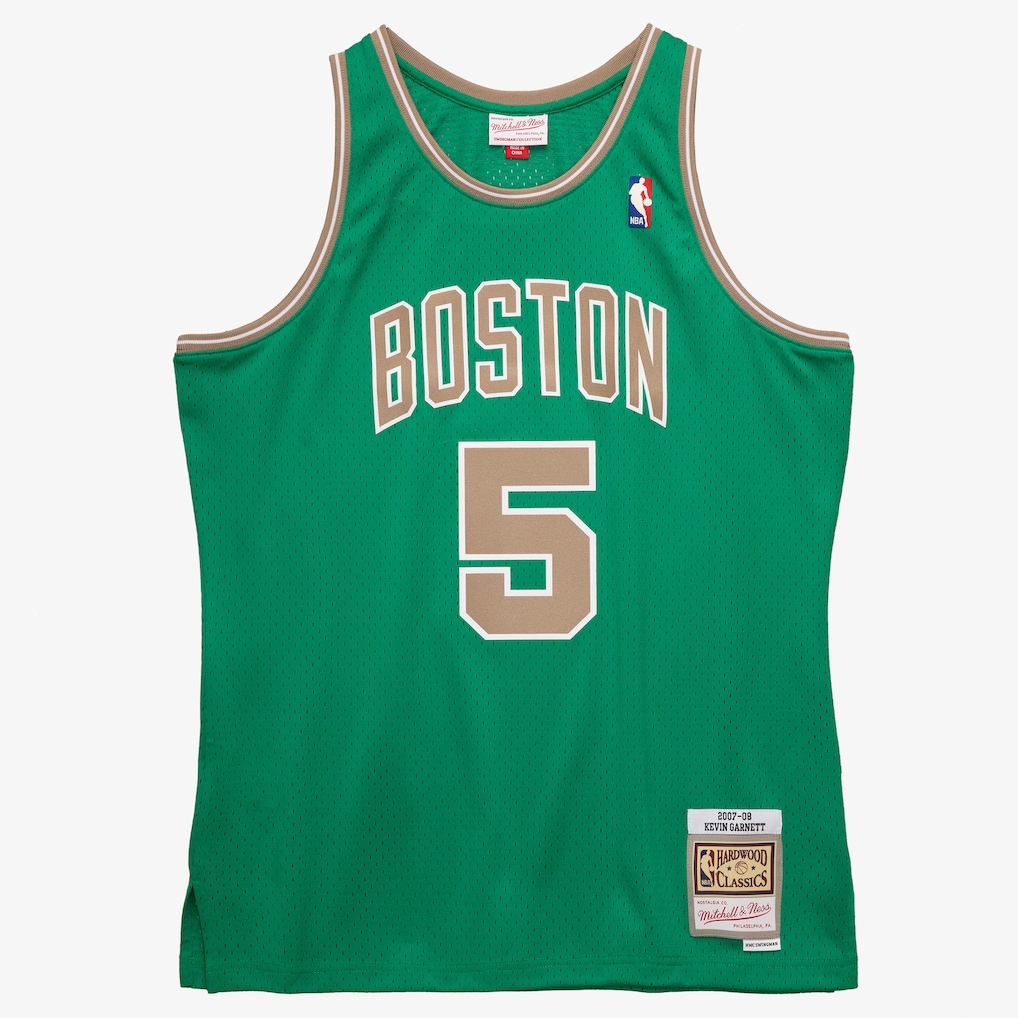 Men's Boston Celtics Kevin Garnett Mitchell & Ness Kelly Green 2007-08 Hardwood Classics Swingman Jersey - Jersey