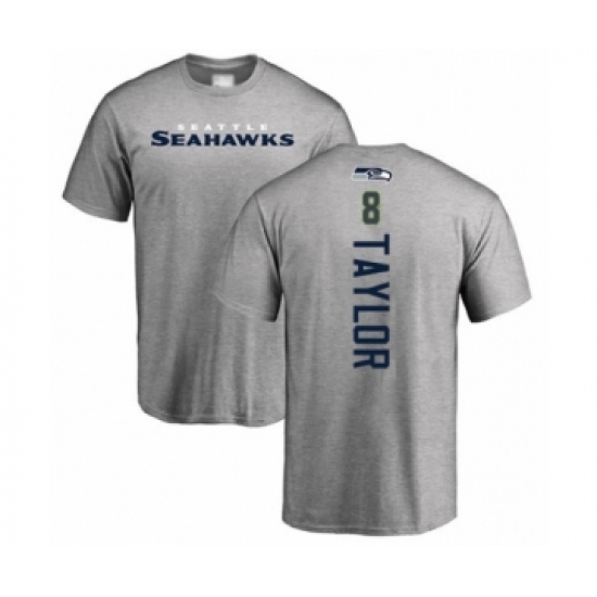 Football Seattle Seahawks #8 Jamar Taylor Ash Backer T-Shirt - Jersey