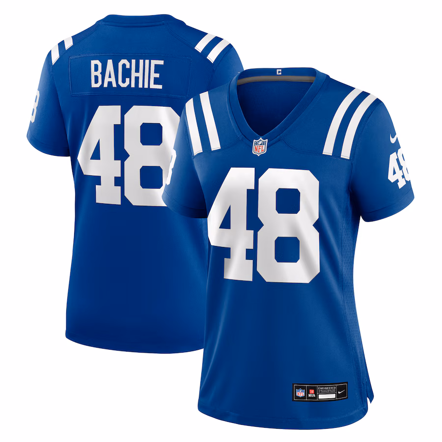 Women's Indianapolis Colts Joe Bachie Nike Royal Team Game Jersey - Jersey