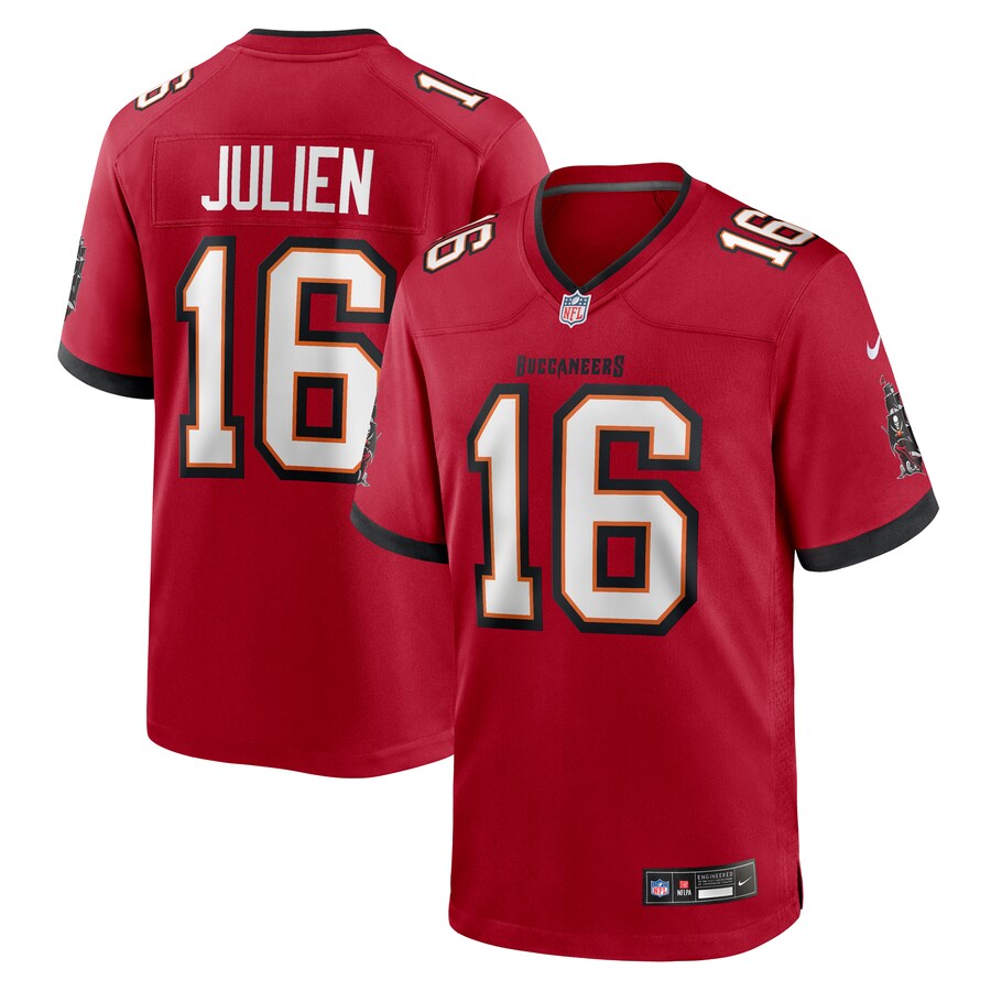 Men's Tampa Bay Buccaneers Jake Julien Nike Red Team Game Jersey - Jersey