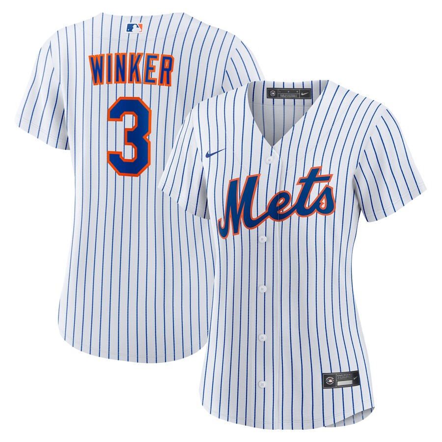 Women's New York Mets Jesse Winker Nike White Home Replica Jersey - Jersey