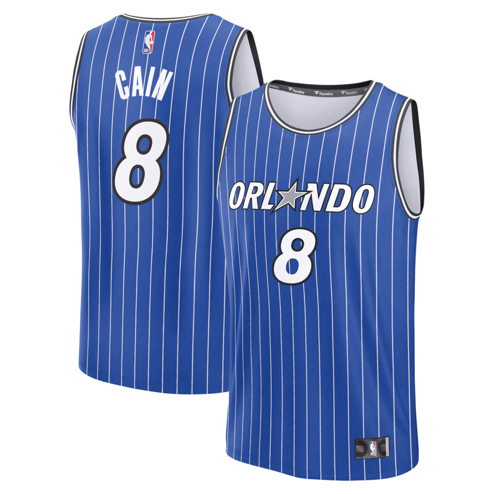Men's Orlando Magic Jamal Cain Fanatics Blue Fast Break Jersey - Icon Edition - Jersey