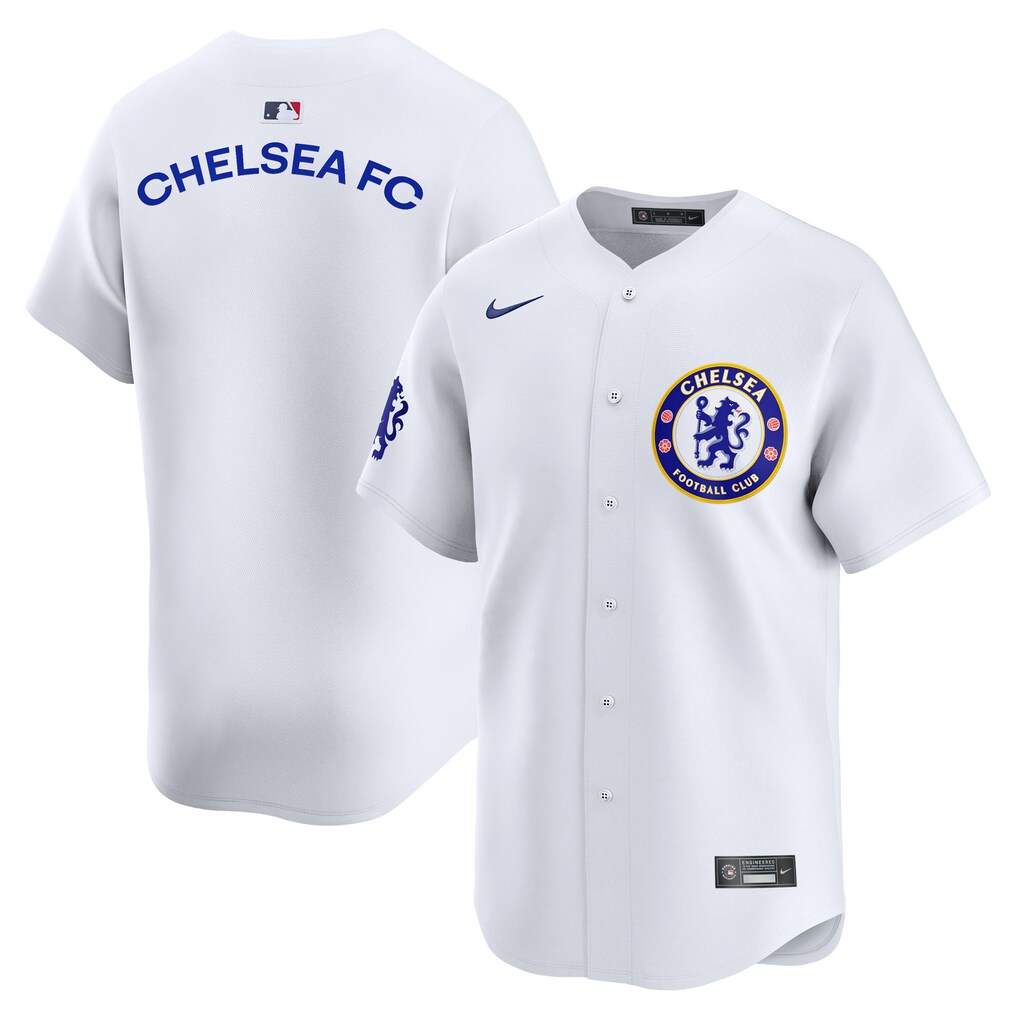 Men's Chelsea  Nike White 2025 Soccer x MLB Limited Jersey - Jersey