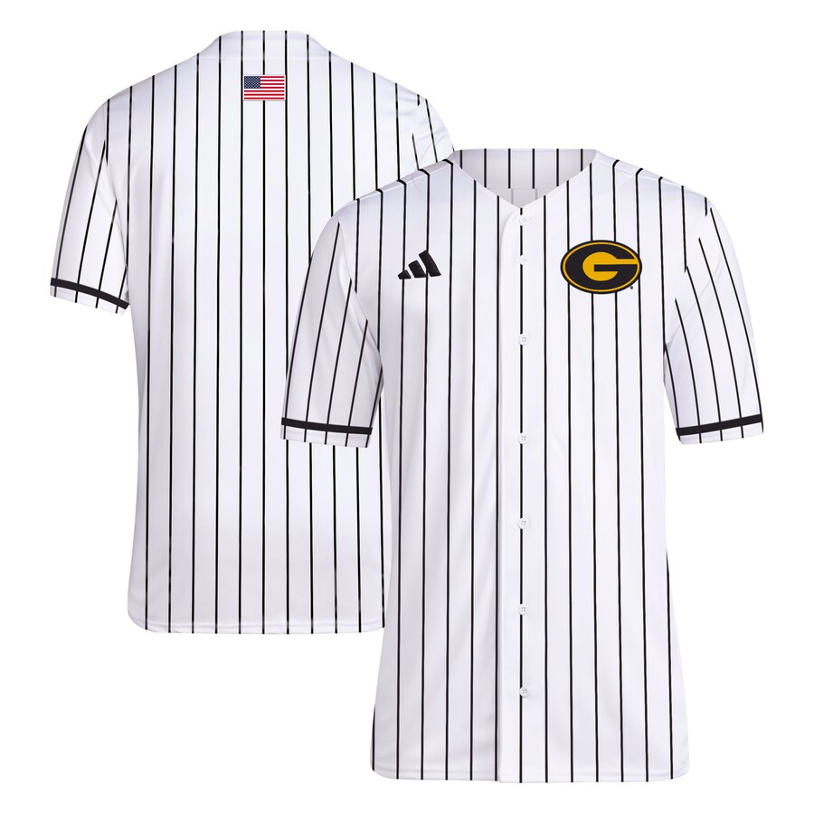 Men's adidas White Grambling Tigers Replica Baseball Jersey - Jersey